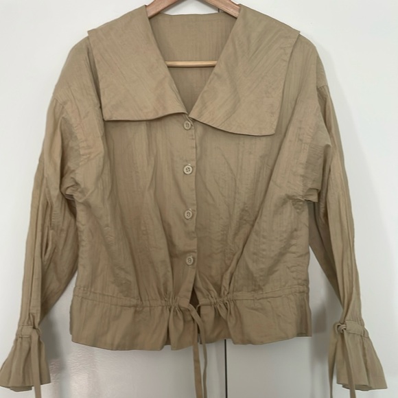 Reifhaus Sailor Peter Pan collar top S M - Picture 1 of 5